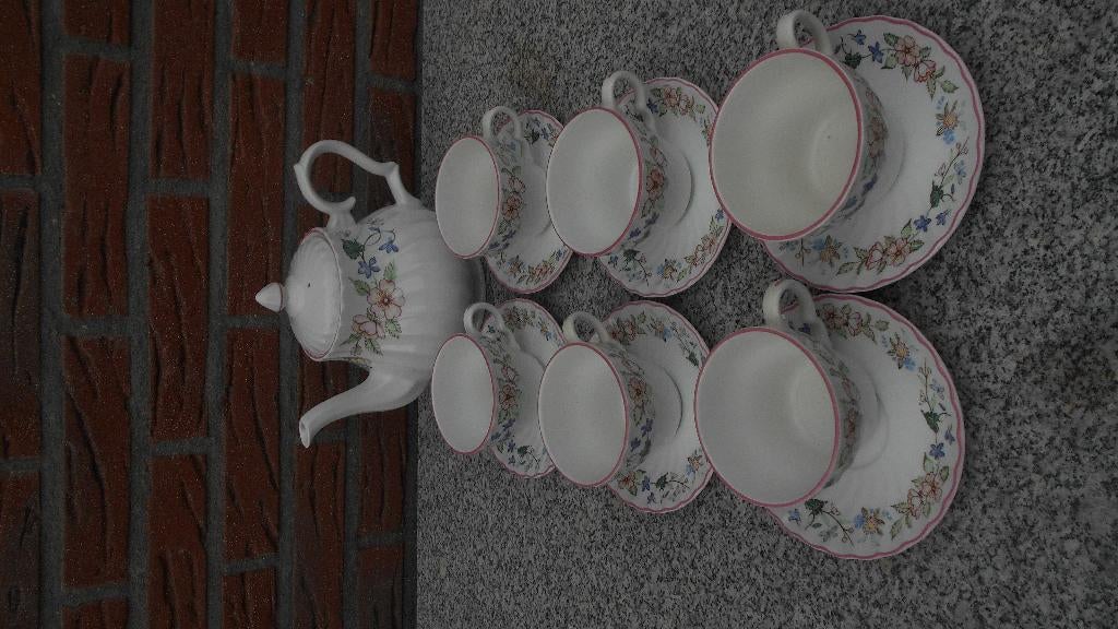 Woods & Sons Spring fields theepot kop schotel thee servies, Antiek en Kunst, Ophalen of Verzenden