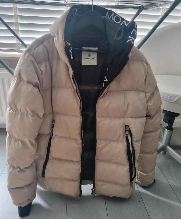 Moncler Winterjas Heren Beige Maat L, Kleding | Heren, Jassen | Winter, Zo goed als nieuw, Maat 52/54 (L), Beige, Ophalen of Verzenden