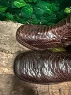 Geweldig mooie vintage python blokhak Paul warmer maat 40, Paul warmer, Bruin, Lage of Enkellaarzen, Nieuw
