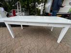 Echte zware teakhouten tafel., Ophalen, Teakhout, 50 tot 100 cm, Zo goed als nieuw