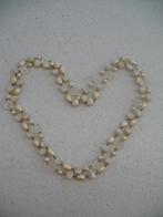Kralenketting Parel /Naturel kralen +Zilverkl Schakel Vintag, Ophalen of Verzenden, Overige materialen, Ketting