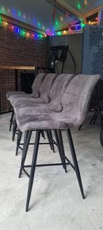 4 Barstoelen te koop, Huis en Inrichting, Barkrukken, Gebruikt, Met voetsteun, 60 tot 90 cm, Ophalen of Verzenden