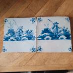2 leuke 18e eeuwse tegels., Antiek en Kunst, Ophalen of Verzenden