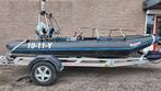 HPPE werkboot  visboot met Suzuki 30 PK - 4,5 meter, Watersport en Boten, Rubberboten, Ophalen, Gebruikt, Benzine, Minder dan 70 pk