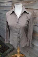 Blouse bruin Mauro Grifoni mt 44 (IT) (EU38) Vaste prijs, Maat 38/40 (M), Mauro Grifoni, Bruin, Ophalen of Verzenden