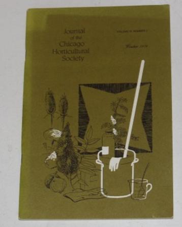 Journal of th Chicago Horticutural Society   133566 beschikbaar voor biedingen