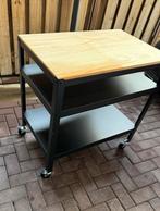 Bror roltafel, zwart/grenen, Huis en Inrichting, Ophalen, Zo goed als nieuw