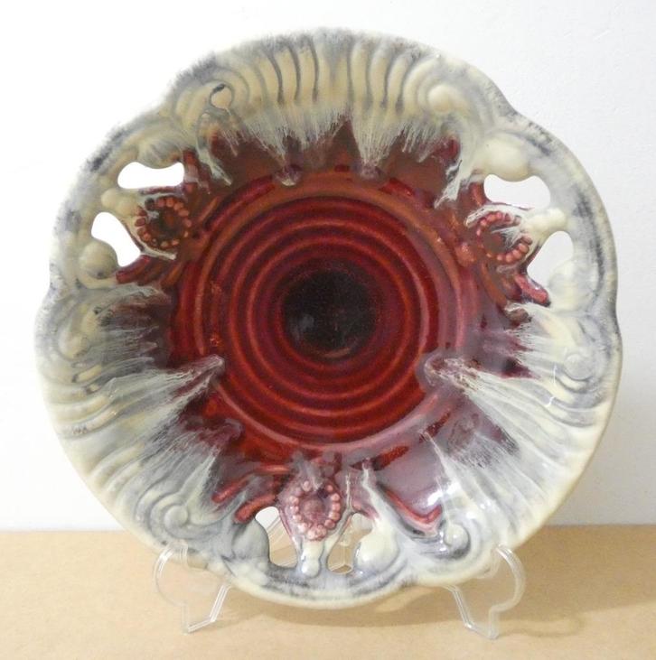 Duitse Fat Lava Plate door Üebelacker Keramik [882], Antiek en Kunst, Antiek | Keramiek en Aardewerk, Ophalen