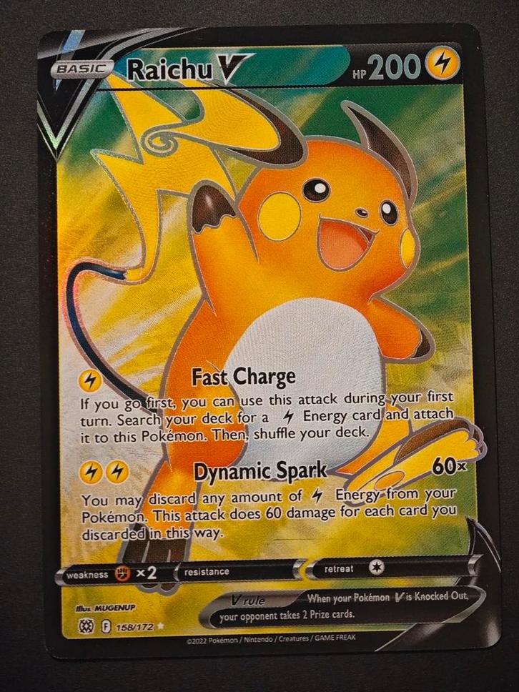 Raichu V 158/172 [Proxy], Hobby en Vrije tijd, Verzamelkaartspellen | Pokémon, Zo goed als nieuw, Losse kaart, Ophalen of Verzenden