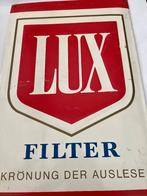 Blikken reclamebord Lux sigaretten 40 x 60 cm, Ophalen of Verzenden, Gebruikt, Reclamebord