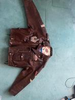 Prachtige XXL Avirex biker jas leer donker bruin perfect, Kleding | Heren, Jassen | Winter, Overige maten, Ophalen of Verzenden
