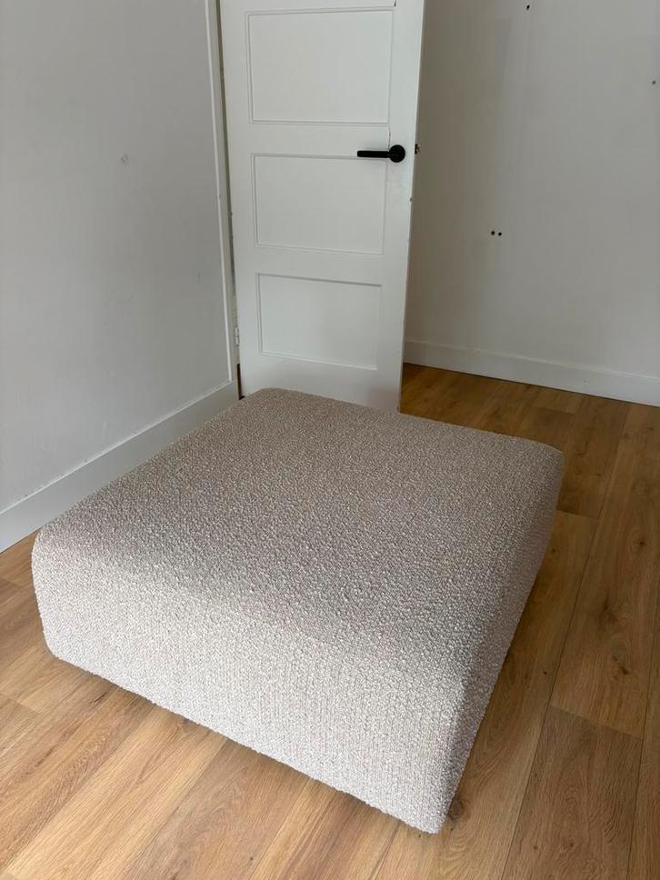 HKliving Jax bank element / hocker, Huis en Inrichting, Banken | Voetenbanken en Poefen, Nieuw, 75 tot 100 cm, 75 tot 100 cm, Vierkant