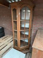 Vitrinekast vintage eikenhout, Eikenhout, Zo goed als nieuw, 150 tot 200 cm, 25 tot 50 cm
