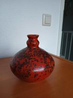 Rode vaas, Gebruikt, Aardewerk of Porselein, Ophalen of Verzenden, Minder dan 50 cm