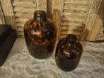 Te koop cheetah vazen, Huis en Inrichting, Ophalen, Overige kleuren, Minder dan 50 cm, Glas