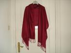 Pashmina sjaal wijnrood 70 % pashmina 30 % zijde, Ophalen, Nieuw, Sjaal