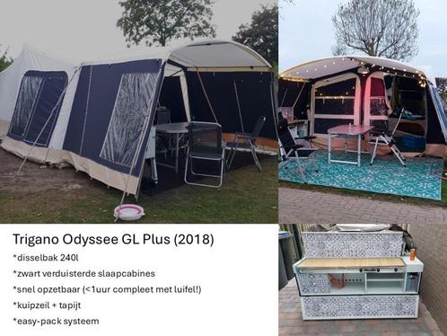 ️ Trigano Odyssee GL Plus vouwwagen (2018) luxe, Caravans en Kamperen, Vouwwagens, Trigano, tot en met 5, Meerkleurig, Aanwezig