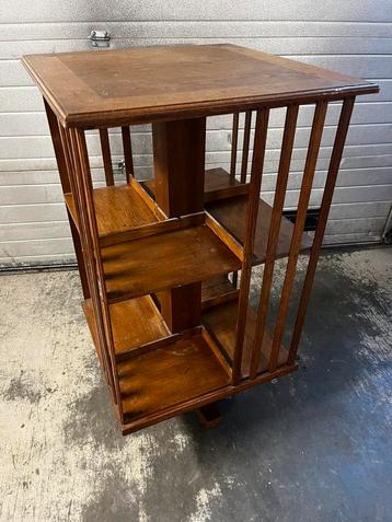Antieke MAHONIE boekenmolen  beschikbaar voor biedingen