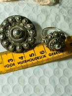 Zilveren ring en broche Zeeuwse knoop, Sieraden, Tassen en Uiterlijk, Antieke sieraden, Ophalen of Verzenden, Zilver, Ring