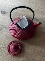 Bredemeijer gietijzeren theepot - Rood - 1 liter, Ophalen of Verzenden, Nieuw