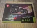 MSI GeForce RTX 4080 16GB GAMING X TRIO Zwart, Gebruikt, PCI-Express 4, Ophalen of Verzenden, Nvidia