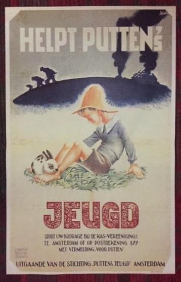 Helpt Putten Jeugd Poster WO2 Oorlog Marten Toonder Replica  beschikbaar voor biedingen
