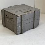 Brocante vintage industriele kist opbergkist speelgoedkist, Ophalen, Gebruikt, 50 tot 100 cm, Onbekend