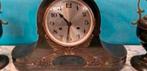 Klok mooie oude antieke koperen bronzen pendule klok., Antiek en Kunst, Antiek | Klokken, Ophalen of Verzenden