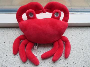 Krab rood velours van Hema geborduurde ogen beschikbaar voor biedingen