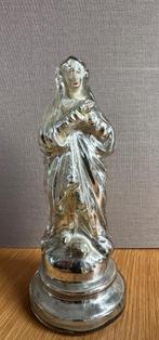 Mariabeeldje van zilverglas , armeluiszilver, Ophalen of Verzenden