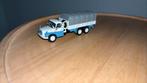SCHUCO. T 148 FLATBED TRUCK BLAUW WIT, Ophalen of Verzenden, Zo goed als nieuw