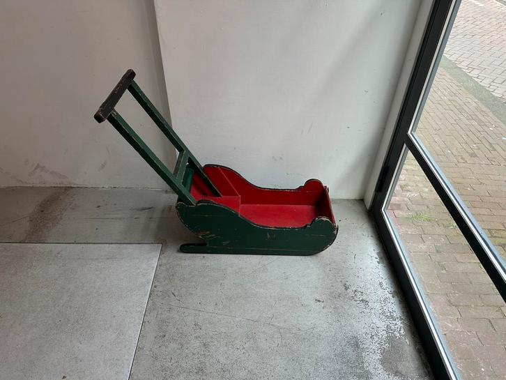 Antieke Kinderslee met Duwstok, Antiek en Kunst, Antiek | Speelgoed, Ophalen