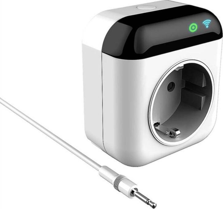 SMART HOME WIFI-STOPCONTACT MET THERMOSTATFUNKTION MTS700WB, Doe-het-zelf en Verbouw, Elektra en Kabels, Zo goed als nieuw, Schakelaar