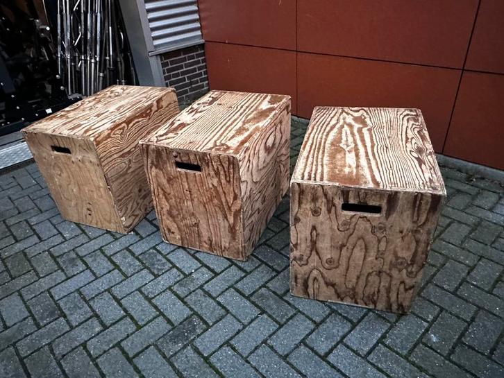 Houten Plyo Boxen, Sport en Fitness, Fitnessmaterialen, Gebruikt, Overige typen, Ophalen