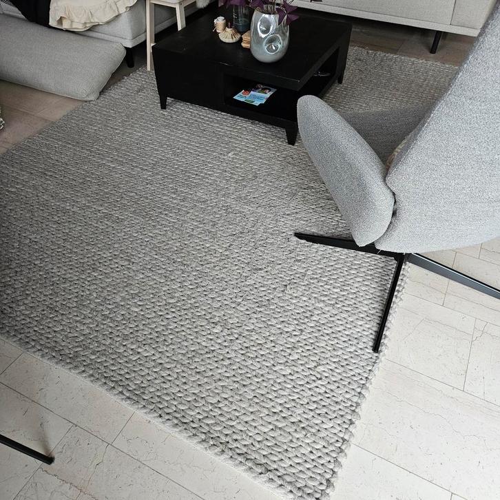 Grijs Vloerkleed Norfolks - 190x280 cm, Huis en Inrichting, Stoffering | Tapijten en Kleden, Gebruikt, 150 tot 200 cm, 200 cm of meer