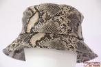 Visserhoed Buckethat Hawkins beige zilver slangenprint 57, 56 of 57 cm (M, 7 of 7⅛ inch), Hoed, Hawkins, Nieuw