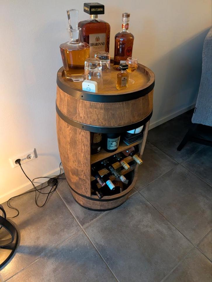 Vatmeubel / Wijnvat meubel 1 jaar oud (nieuw: €249), Huis en Inrichting, Woonaccessoires | Wijnrekken, Zo goed als nieuw, 50 tot 75 cm