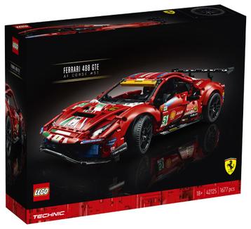 LEGO Technic 42125 Ferrari 488 GTE AF Corse 51; 1677 delig beschikbaar voor biedingen