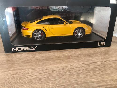 Norev 1/18 Porsche 911 turbo in doos., Hobby en Vrije tijd, Modelauto's | 1:18, Zo goed als nieuw, Auto, Norev, Ophalen