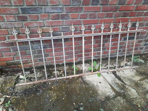 hekwerk / borstwering in smeedwerk, Tuin en Terras, Tuinhekken en Hekwerk, Gebruikt, Sierhekwerk, IJzer, Ophalen