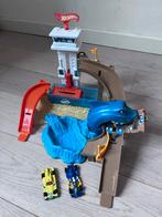 Hot Wheels Haai Racebaan + 2 Auto's, Ophalen, Racebaan, Zo goed als nieuw, Hot Wheels