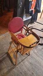 Vintage houten kinderstoel met wielen, Ophalen, Gebruikt, Overige typen