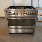 Mooie Smeg 6 pits fornuis RVS, Witgoed en Apparatuur, Fornuizen, 60 cm of meer, Ophalen of Verzenden, Gas, Vrijstaand