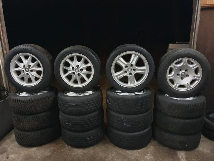 Velgen sets Jaguar XJ XJR X300 X308 Celtic Penta Lunar, Auto-onderdelen, Banden en Velgen, Winterbanden, 17 inch, 225 mm, Ophalen of Verzenden