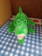 Hema groene krokodil handpop 35 cm groot, Ophalen of Verzenden, Nieuw
