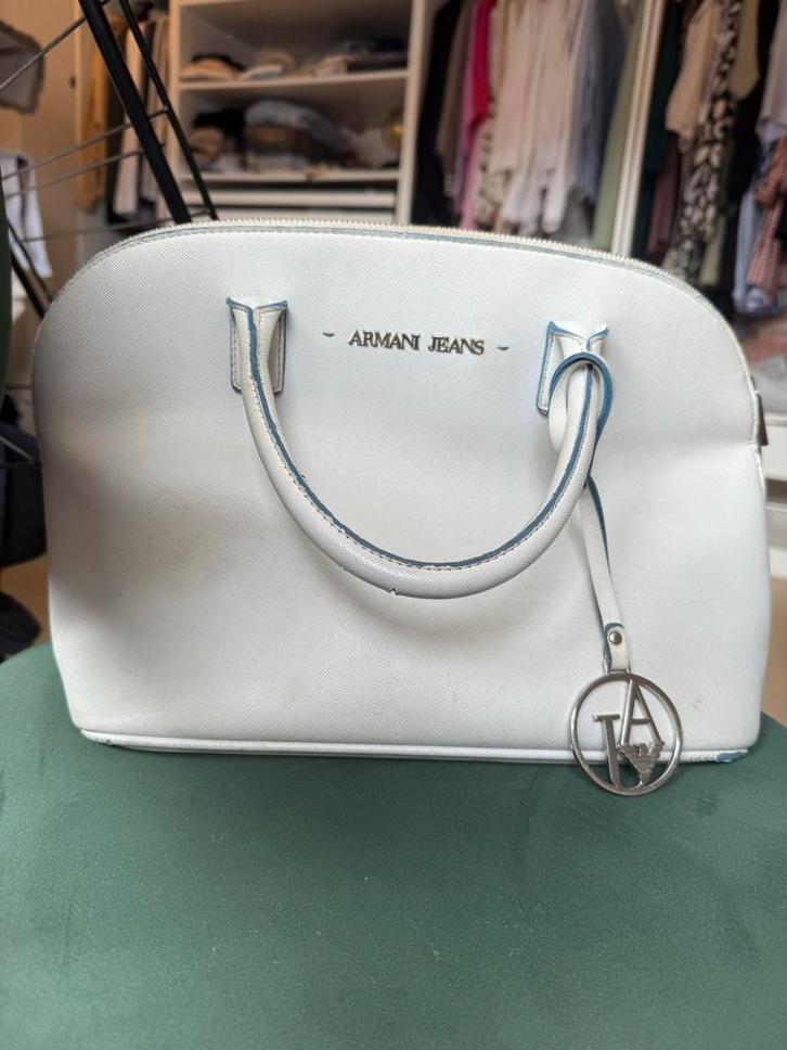 Armani Jeans Handtas, Sieraden, Tassen en Uiterlijk, Tassen | Damestassen, Gebruikt, Handtas, Blauw, Ophalen of Verzenden
