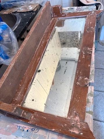 Antieke spiegel ca. 1929 – verweerd glas – brocante stijl beschikbaar voor biedingen
