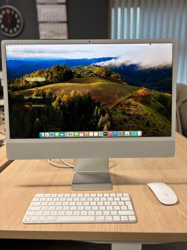 Imac 2021 24 Inch M1, Computers en Software, Apple Desktops, Zo goed als nieuw, iMac, SSD, 3 tot 4 Ghz, 8 GB, Ophalen