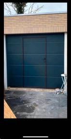 Nieuwe sectionaal garagedeur met loopdeur, Doe-het-zelf en Verbouw, Deuren en Horren, Ophalen, 120 cm of meer, Metaal, 200 tot 215 cm