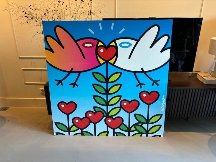 Jean-Paul Marsman - Love at first bite - AluArt 120x120, Antiek en Kunst, Kunst | Schilderijen | Modern, Ophalen